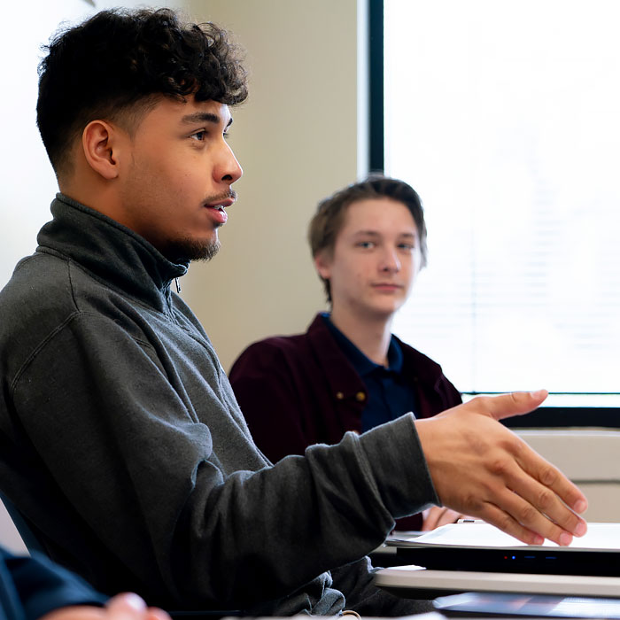 Students in a classroom